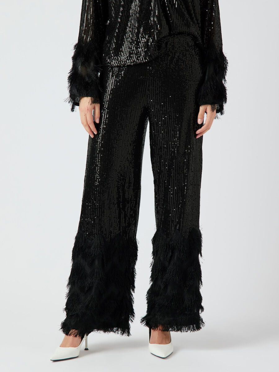 YAS YASFLOW WIDE-LEG TROUSERS, Black, highres - 26031495_Black_003.jpg