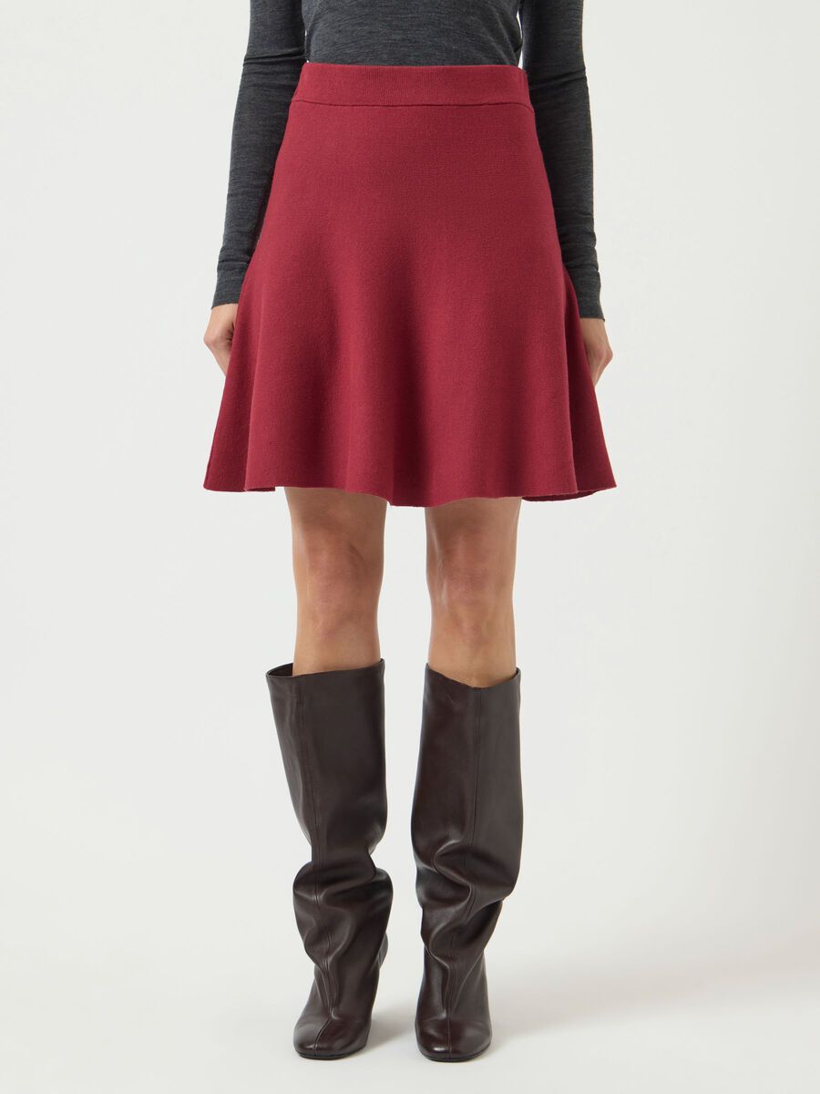 Carousel image - YASFONNY MINI SKIRT, Tibetan Red | 1