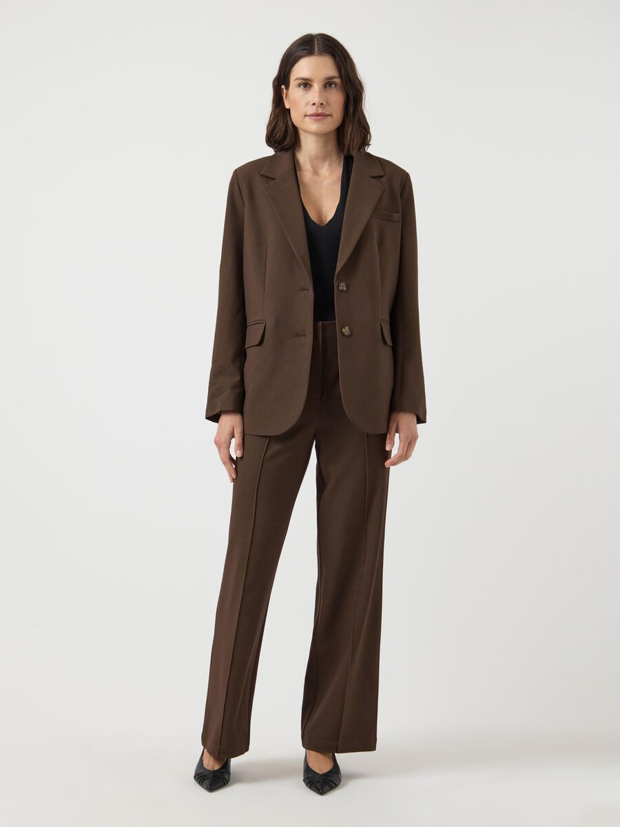 Product carousel image - YASREEMAJ PANTALONES DE CINTURA ALTA, Chocolate Brown | 1
