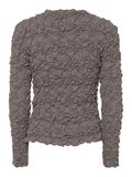 Product image thumbnail - YASMERA LONG SLEEVED TOP, Taupe Gray | 6