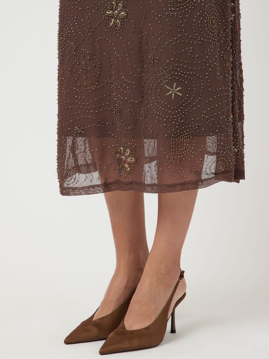 Carousel image - YASNURA  MIDI DRESS, Peyote | 5