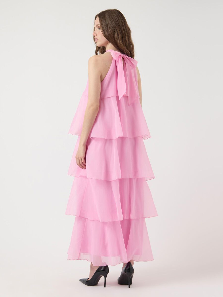 YAS YASELOISE HALTERNECK VESTITO LUNGO, Begonia Pink, highres - 26039371_BegoniaPink_004.jpg