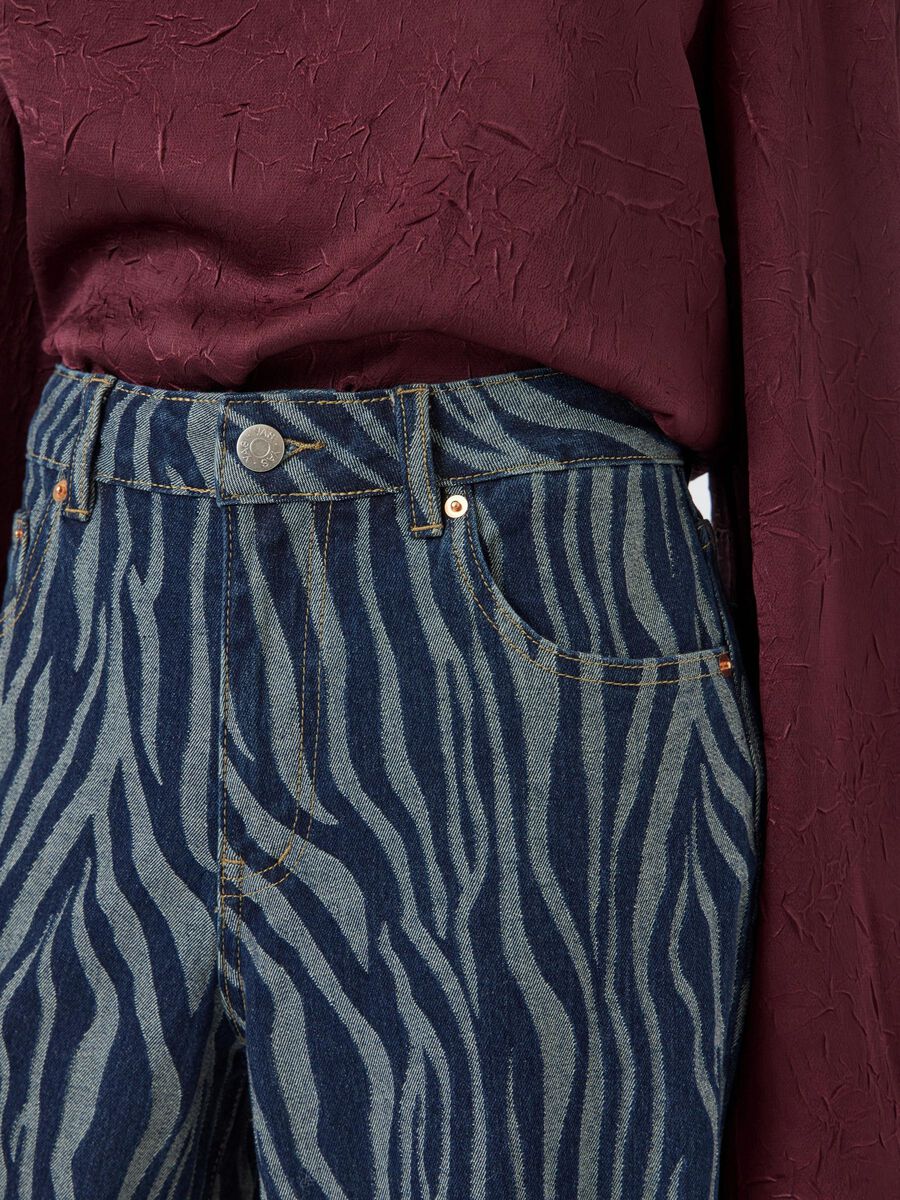 Carousel image - YASLORA MW STRAIGHT FIT JEANS, Dark Blue Denim | 3