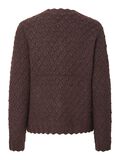 Product image thumbnail - YASBUBBLE KNITTED CARDIGAN, Hot Fudge | 6