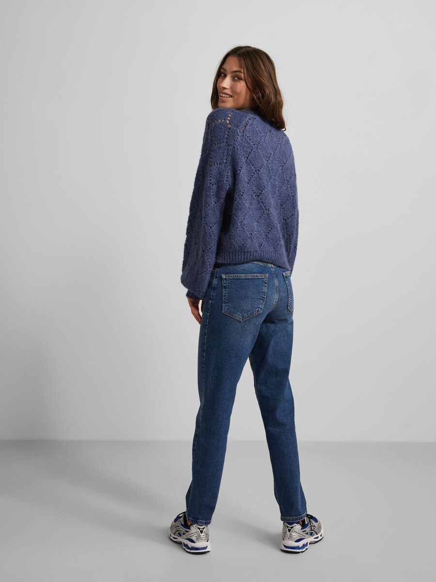 YAS YASWARSAW KNITTED PULLOVER, Mazarine Blue, highres - 26027160_MazarineBlue_004.jpg