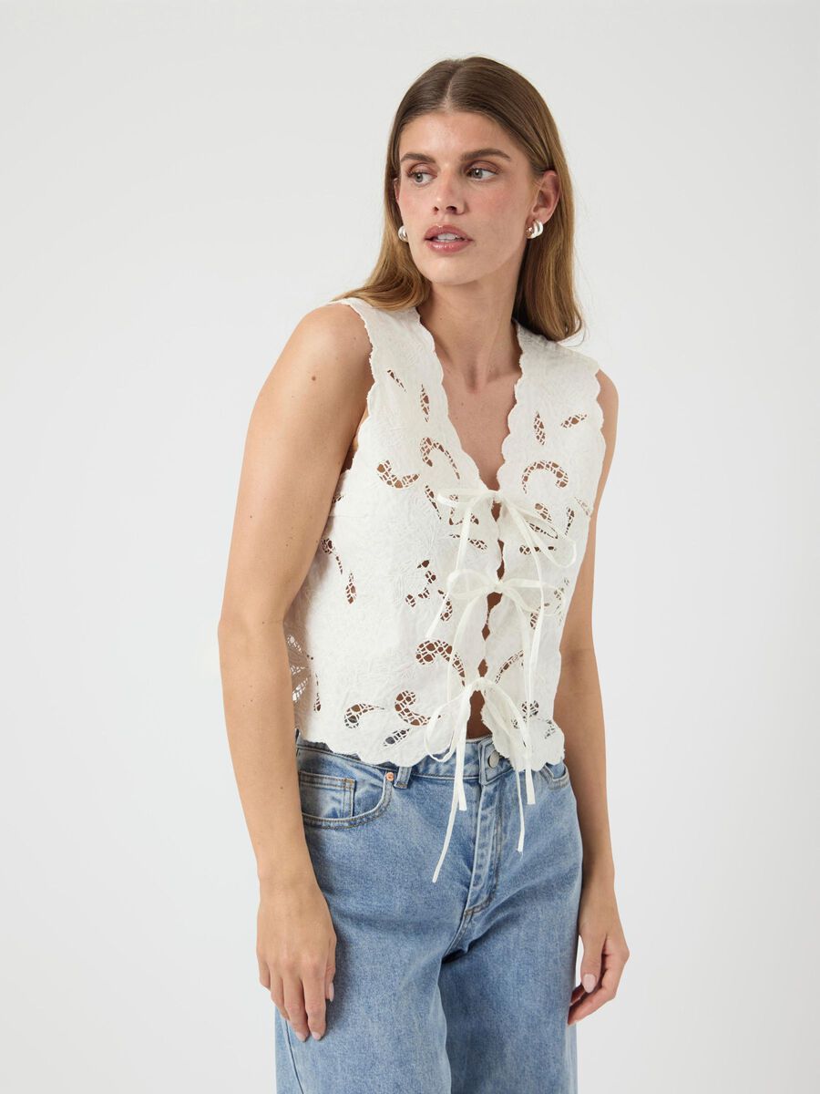 YAS YASTHEA TIE SLEEVELESS TOP, Star White, highres - 26038677_StarWhite_003.jpg