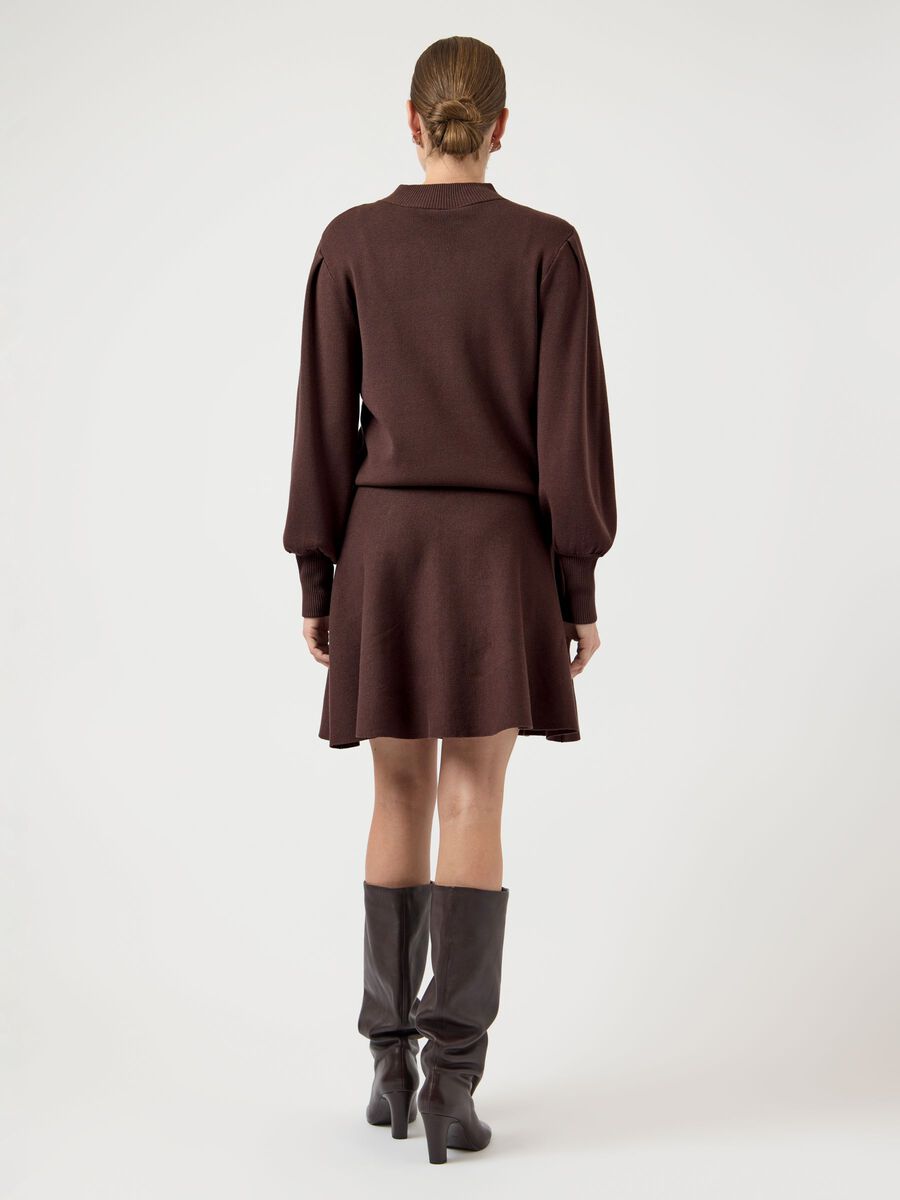 Product carousel image - SPÓDNICA MINI, Chocolate Brown | 2