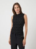 Product image thumbnail - YASMERA ÄRMLÖS TOPP, Black | 1