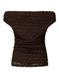 Product image thumbnail - YASKATANA OFF-SHOULDER TOP, Coffee Bean | 6