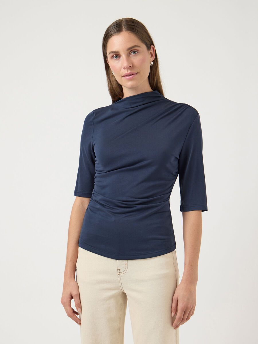 Product carousel image - YASLYSA 2/4 TOP, Navy Blazer | 1