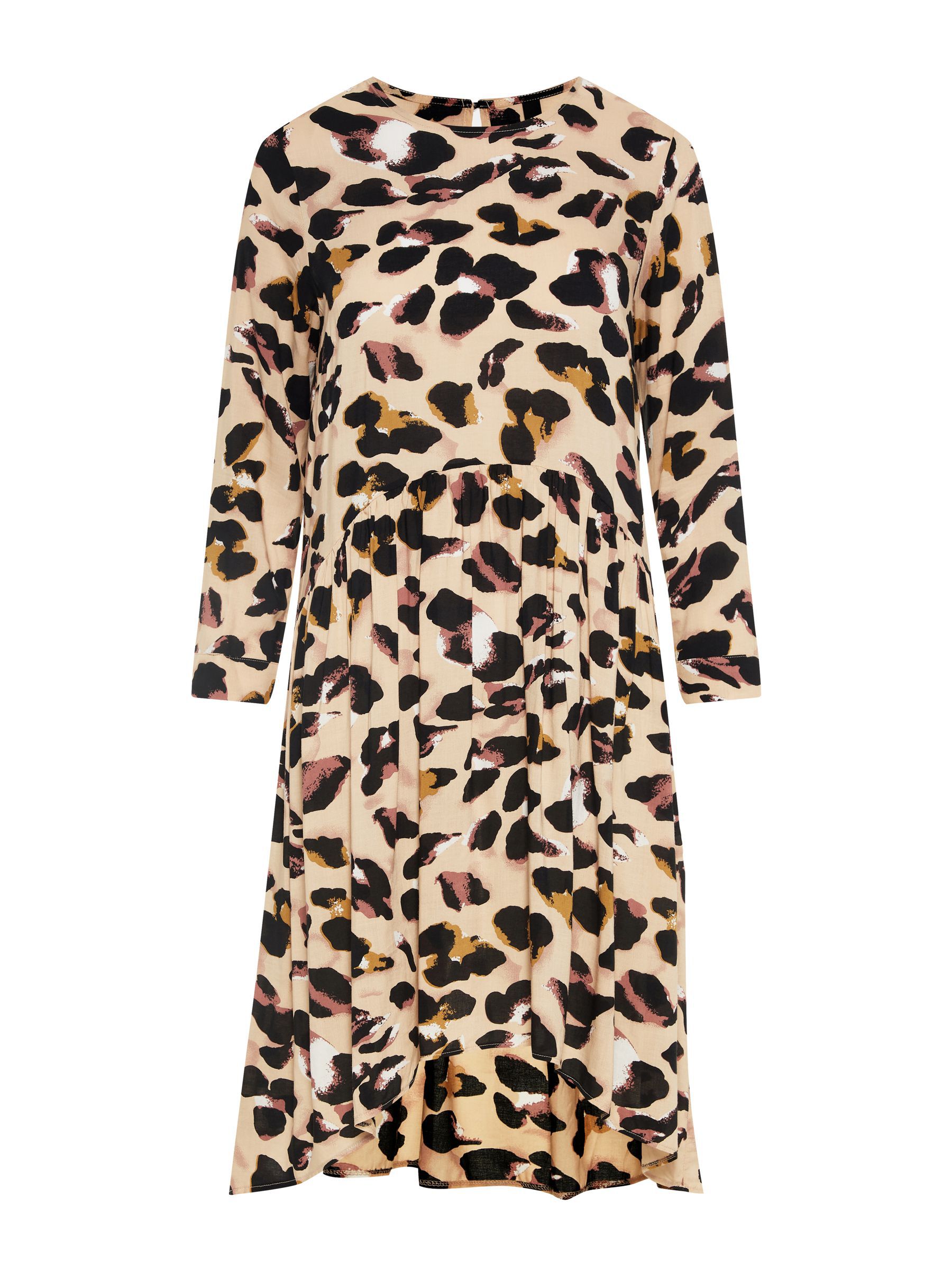 Animal print pleated mini dress | Y.A.S