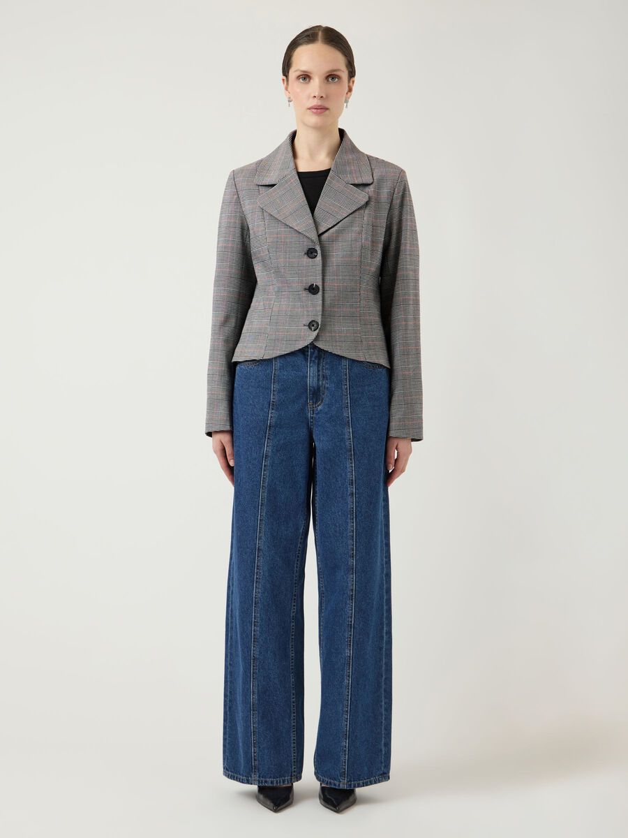 Carousel image - YASMELA CHECKED  JACKET, Star White | 4