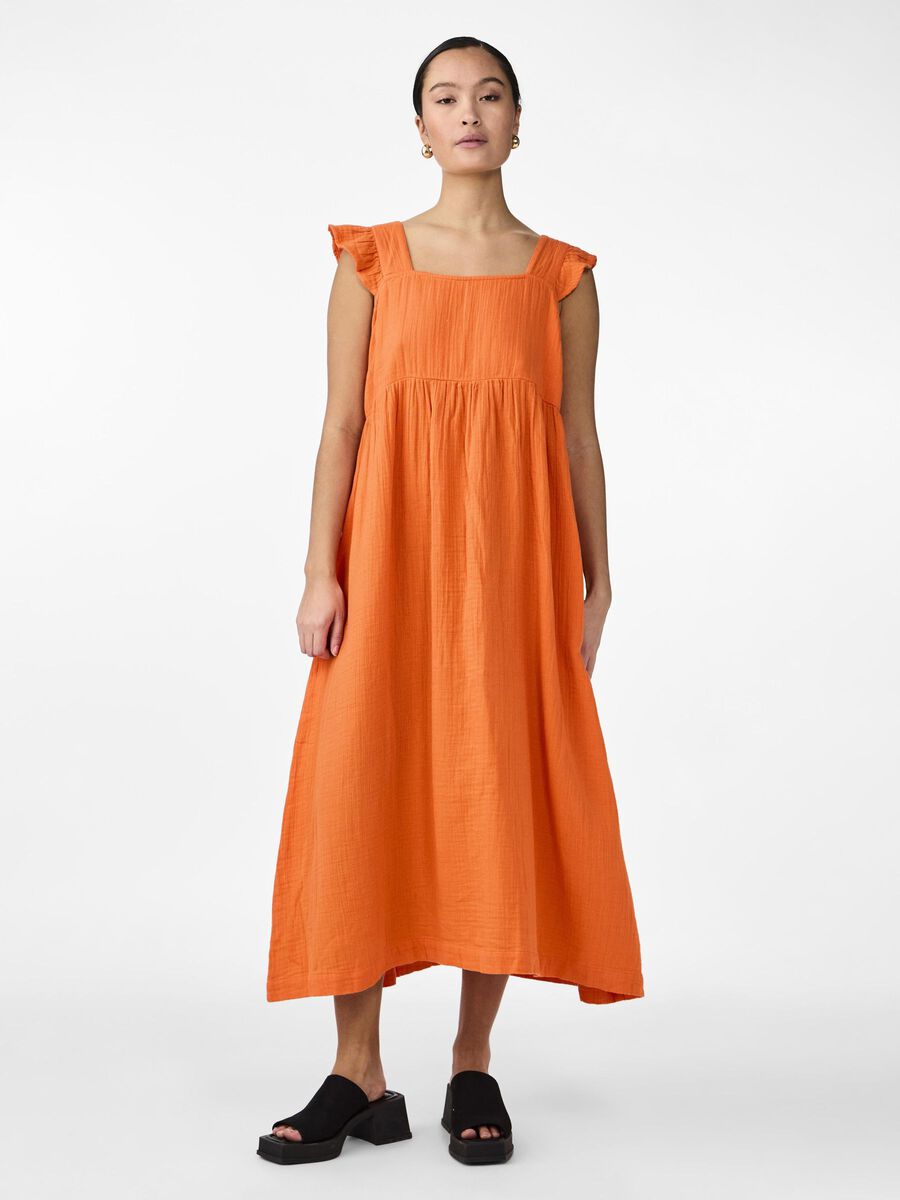 Y.A.S YASVIMOLA MAXI DRESS, Vermillion Orange, highres - 26034306_VermillionOrange_003.jpg