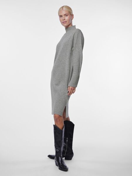 Y.A.S YASEMILIE KNITTED DRESS, Light Grey Melange, highres - 26032074_LightGreyMelange_005.jpg