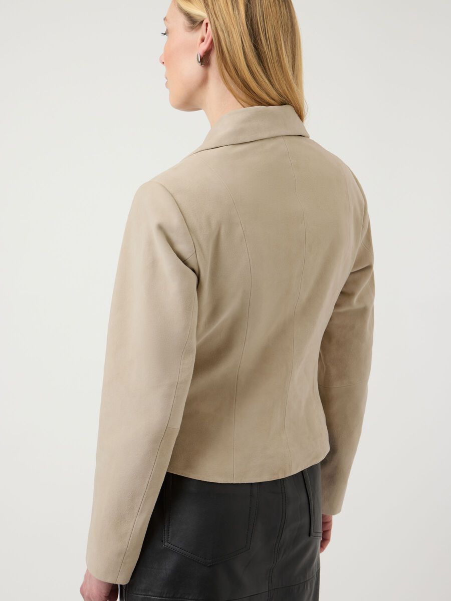 Carousel image - YASTHELA RUSKINDSL&AElig;DER JAKKE, Pale Khaki | 5