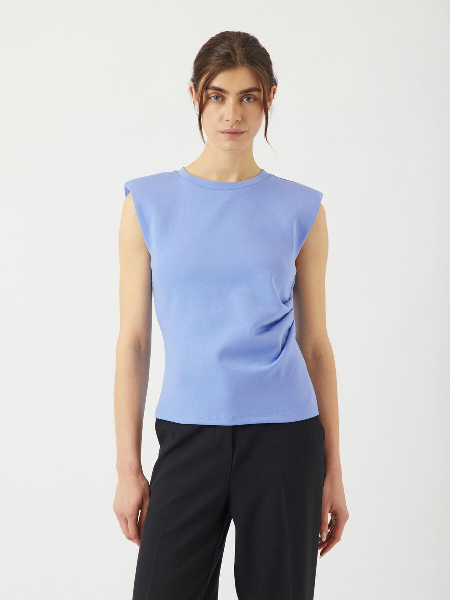YAS YASPINA SLEEVELESS TOP, Vista Blue, highres - 26038146_VistaBlue_003.jpg