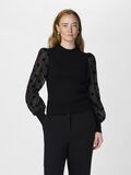 YAS YASDOTME BALLOON SLEEVE TOP, Black, highres - 26024389_Black_003.jpg