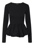 YAS YASMIRA TOP MED LANGE ÆRMER, Black, highres - 26037413_Black_001.jpg