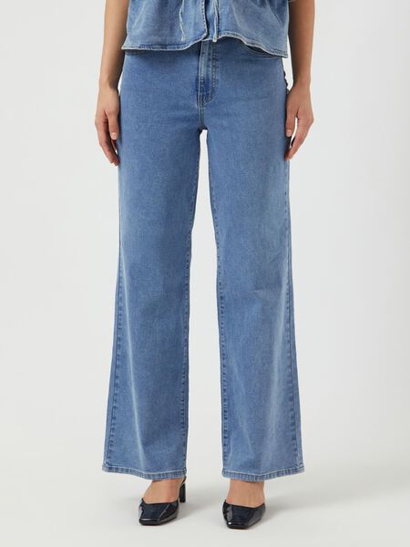 YAS YASSCALA JEANS DE TALLE ALTO, Light Blue Denim, highres - 26039111_LightBlueDenim_003.jpg