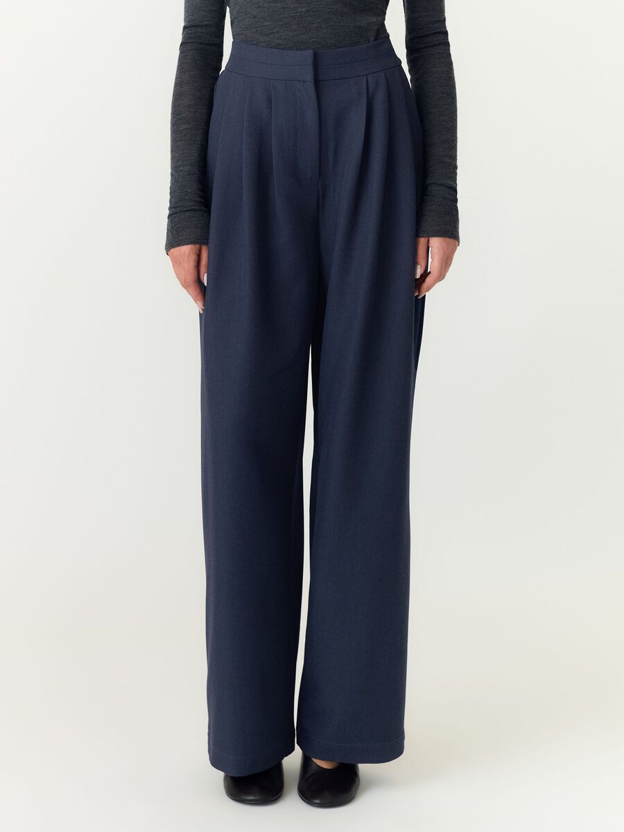 Product tile image YASDAKOTA PANTALON TAILLE HAUTE, Navy Blazer 26033932_NavyBlazer