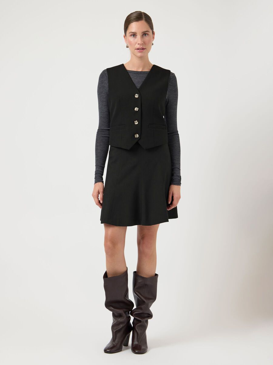 Product carousel image - YASRIU HW  MINI SKIRT, Black | 1