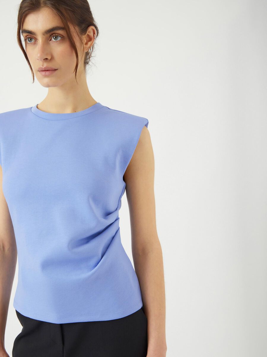 Carousel image - YASPINA SLEEVELESS TOP, Vista Blue | 3