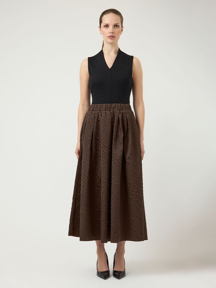 Product carousel image - YASCAMIE JUPE MI-LONGUE, Chocolate Brown | 1