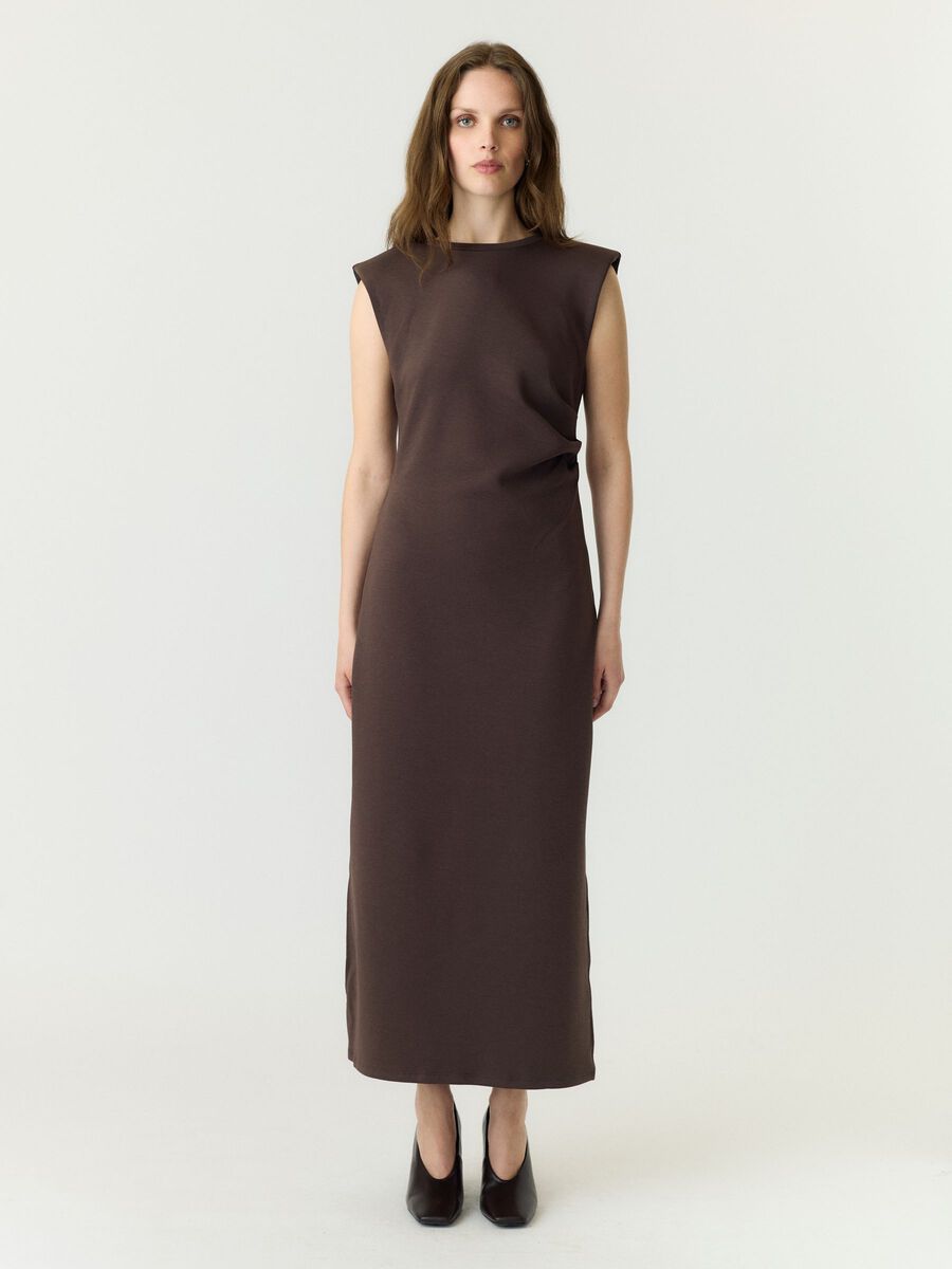Product tile image - YASPINA MIDI DRESS, Chocolate Brown | 26038145_ChocolateBrown