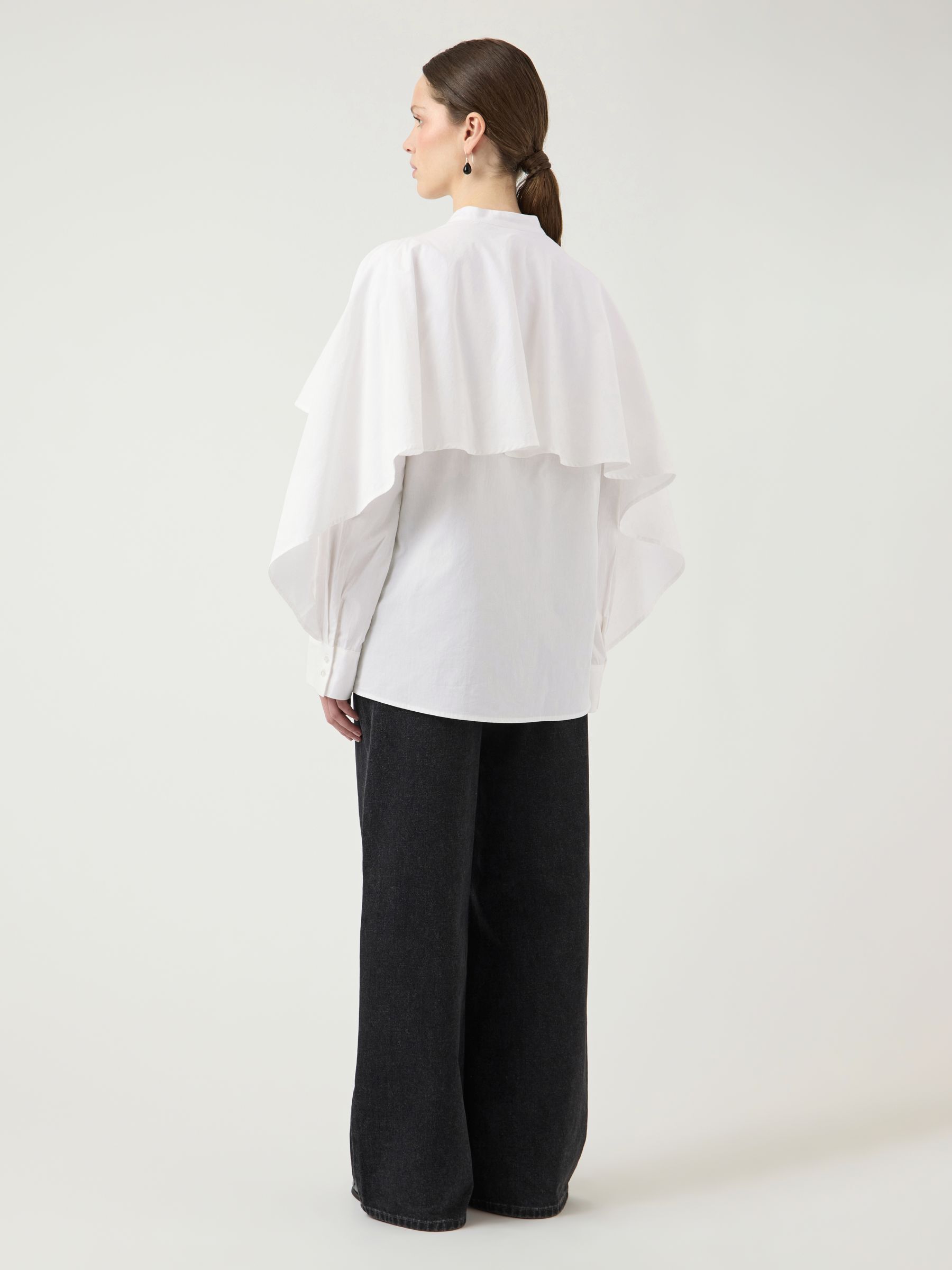 YASLAU CAPE SHIRT | White | YAS® UK