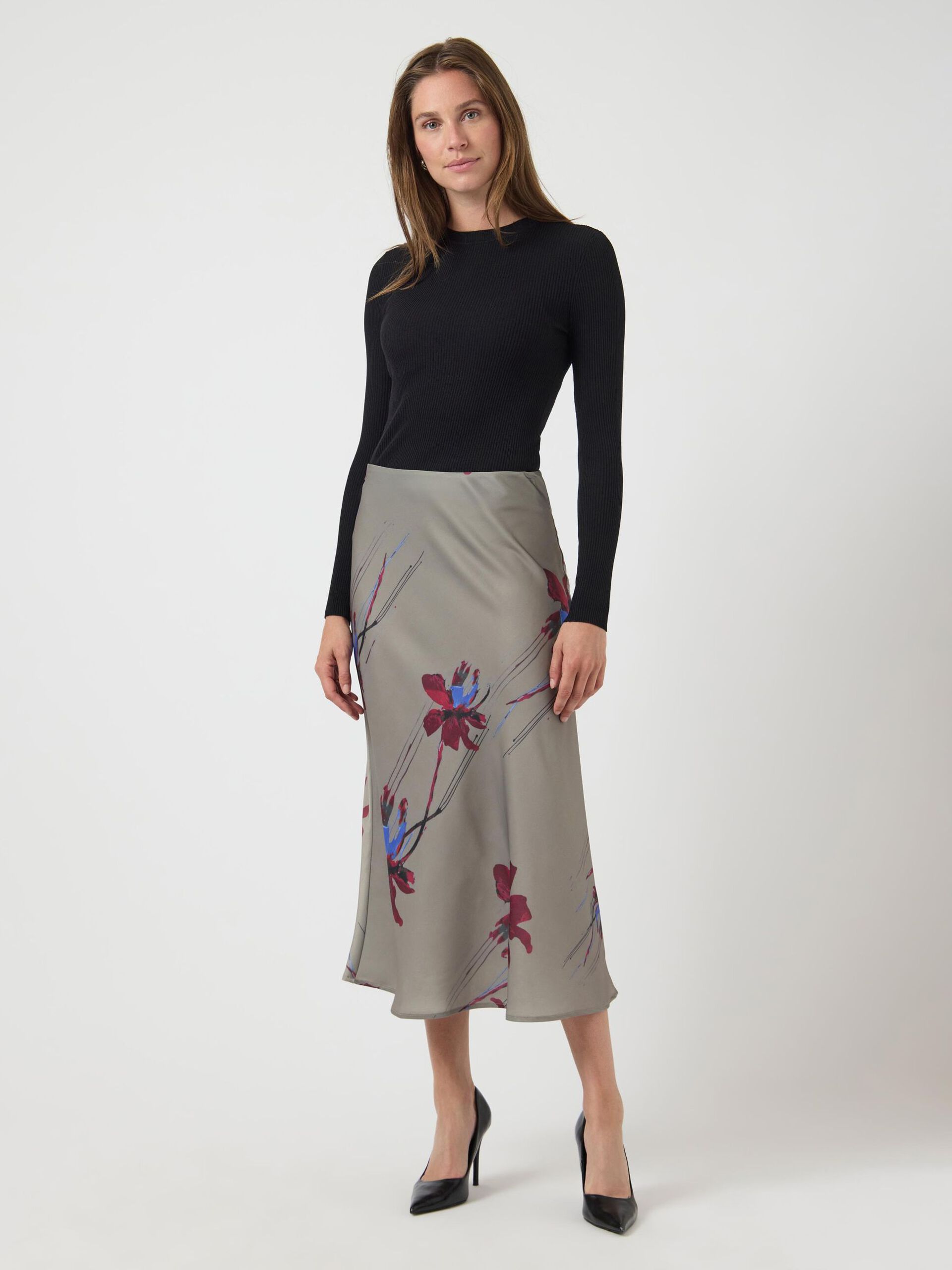 Carousel image - YASPELLA MIDI SKIRT, Taupe Gray | 4