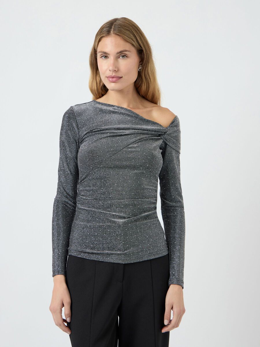 Carousel image - TOP À ÉPAULES DÉNUDÉES, Black | 1