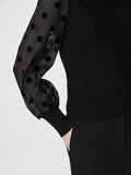 Y.A.S YASDOTME BALLOON SLEEVE TOP, Black, highres - 26024389_Black_006.jpg