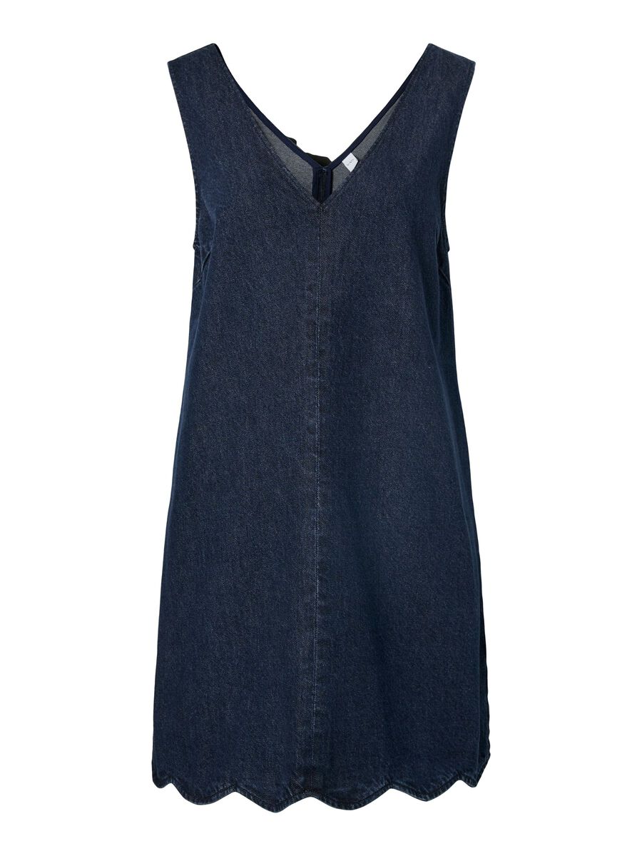Product carousel image - YASSCALLOP  DENIM DRESS, Dark Blue Denim | 2