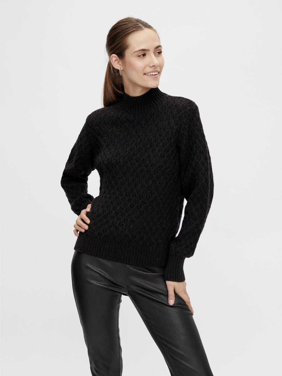 Y.A.S YASBRIVA STRICKPULLOVER, Black, highres - 26023550_Black_003.jpg