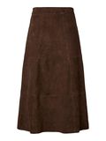 Product image thumbnail - SKÓRZANA SPÓDNICA MIDI, Chocolate Brown | 1