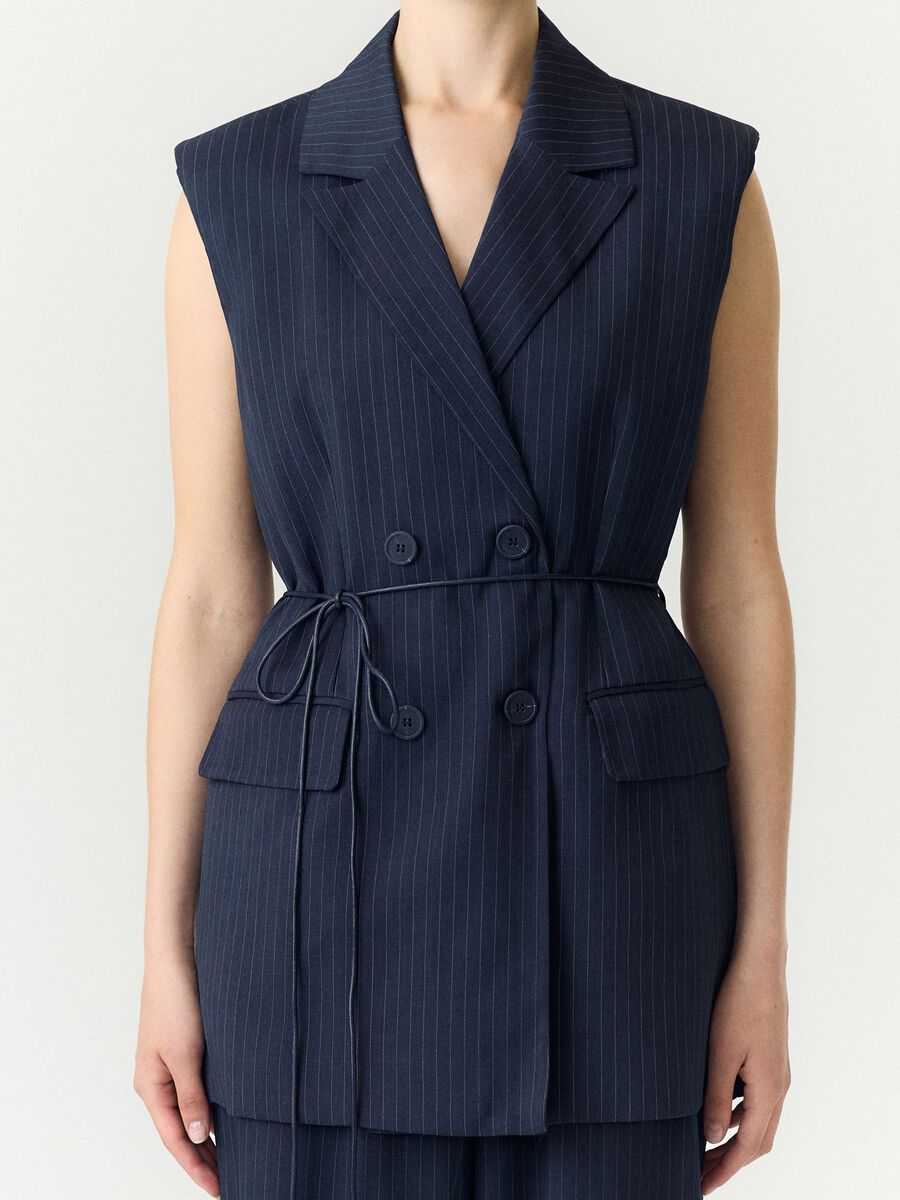 Carousel image 3 YASSHIMMA WAISTCOAT, Navy Blazer