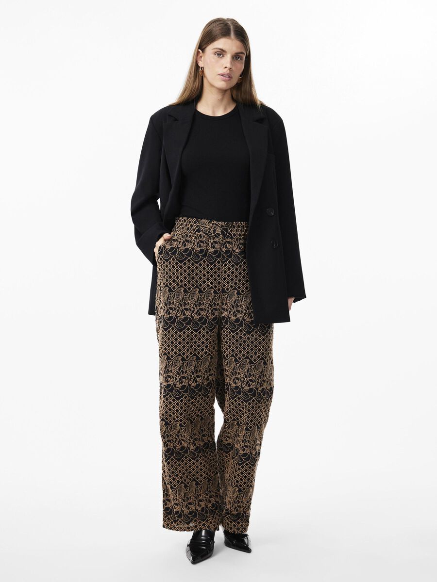 Y.A.S YASHAMALLY EMBROIDERY HIGH WAISTED TROUSERS, Black, highres - 26030476_Black_1143780_005.jpg