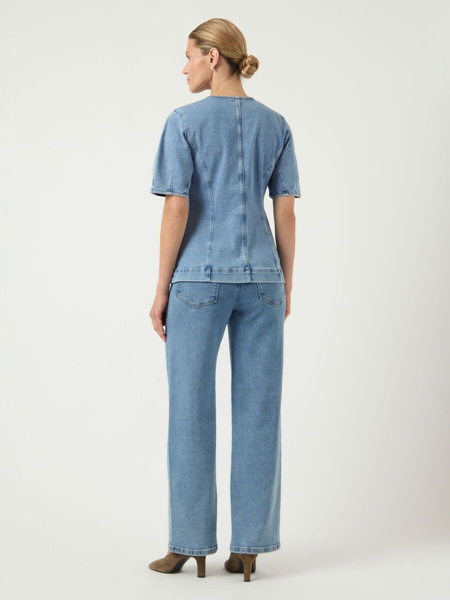 Product carousel image - YASROSIE HW STRAIGHT FIT JEANS, Light Blue Denim | 2