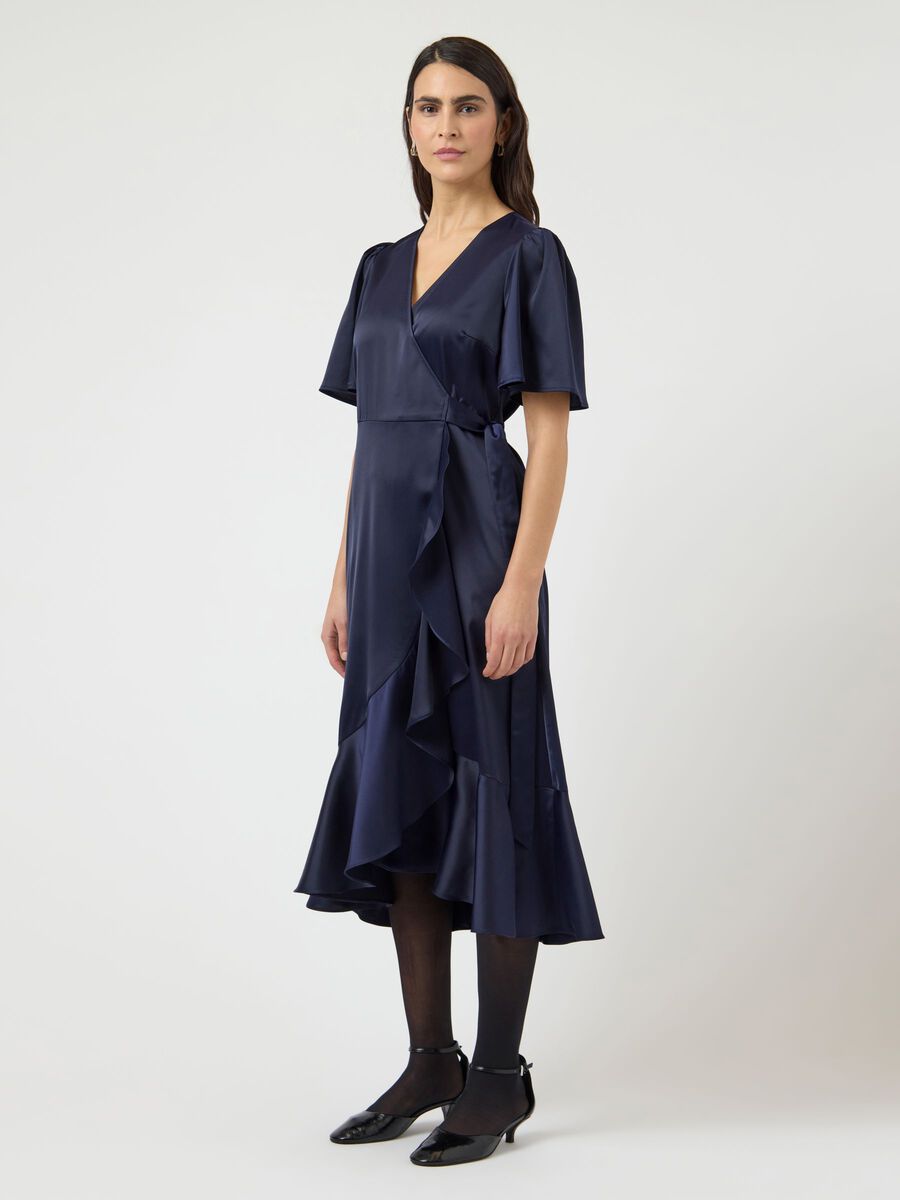 Carousel image - YASTHEA WRAP DRESS, Evening Blue | 4