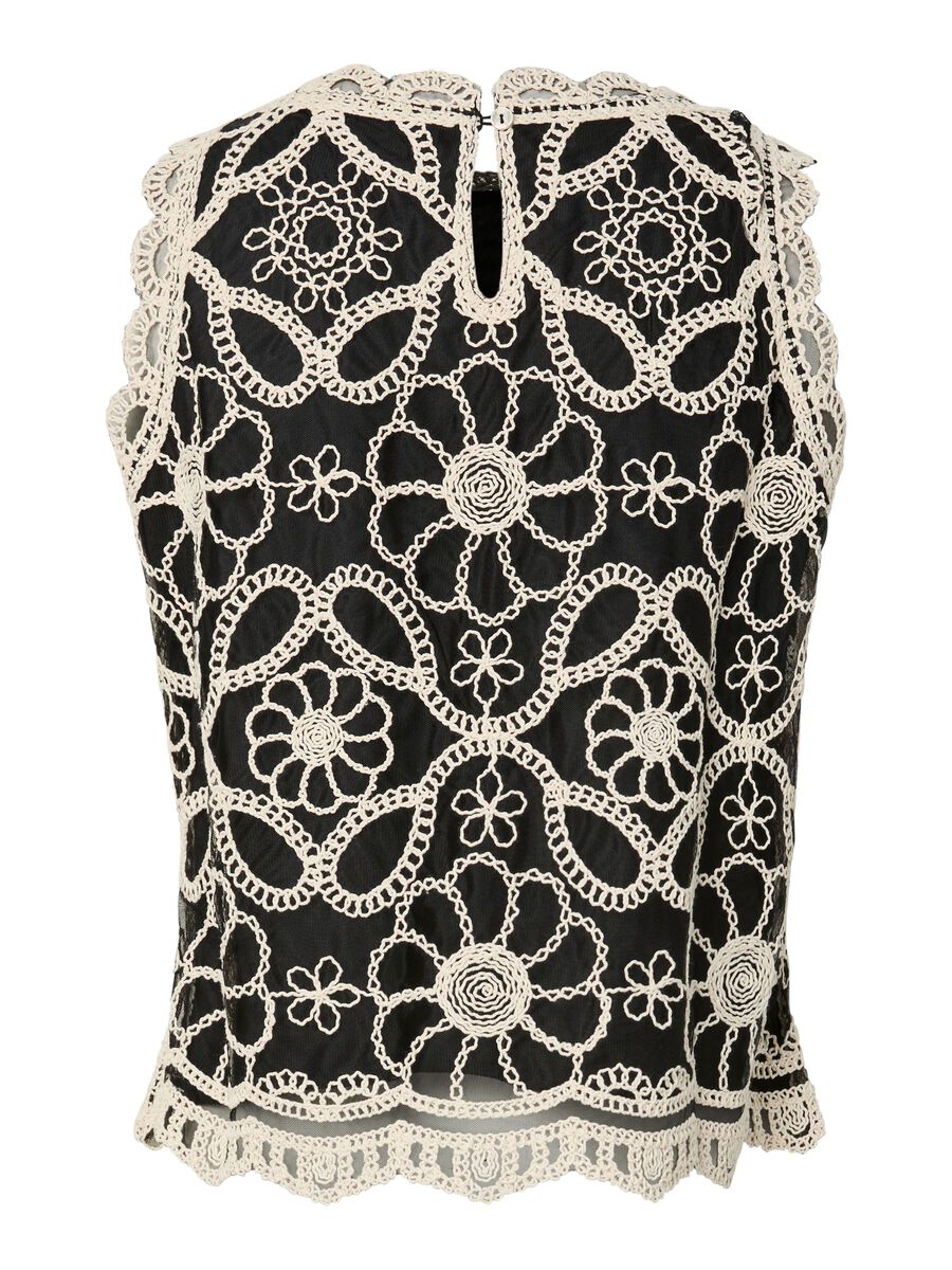 Carousel image - YASCILIA CROCHET TOP, Black | 6