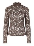 Product image thumbnail 6 YASLACEY - DENTELLE TOP &Agrave; MANCHES LONGUES, Chocolate Brown