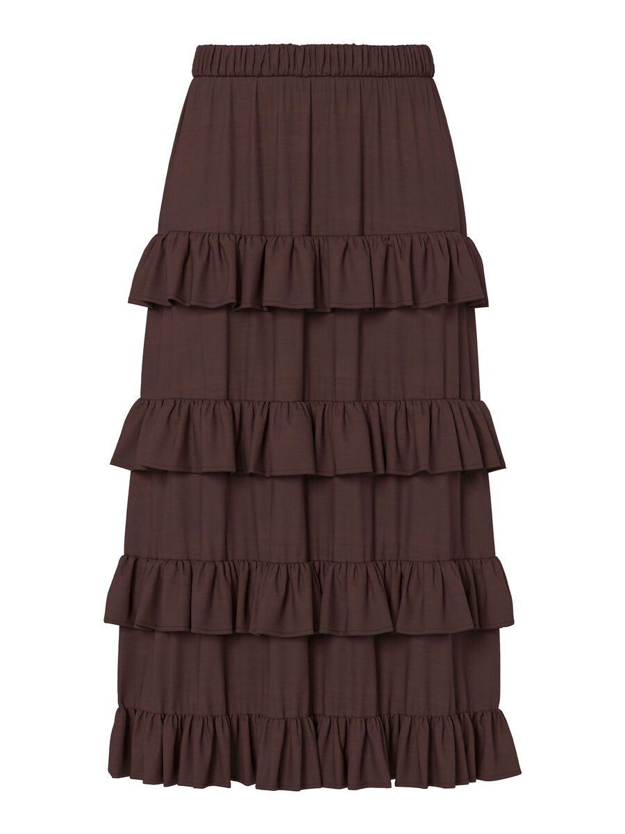 Carousel image - YASWIMA HW  MAXI SKIRT, Coffee Bean | 5