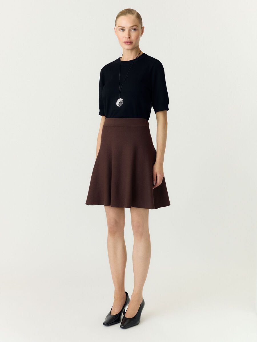 Carousel image 5 YASFONNY MINI SKIRT, Chocolate Brown