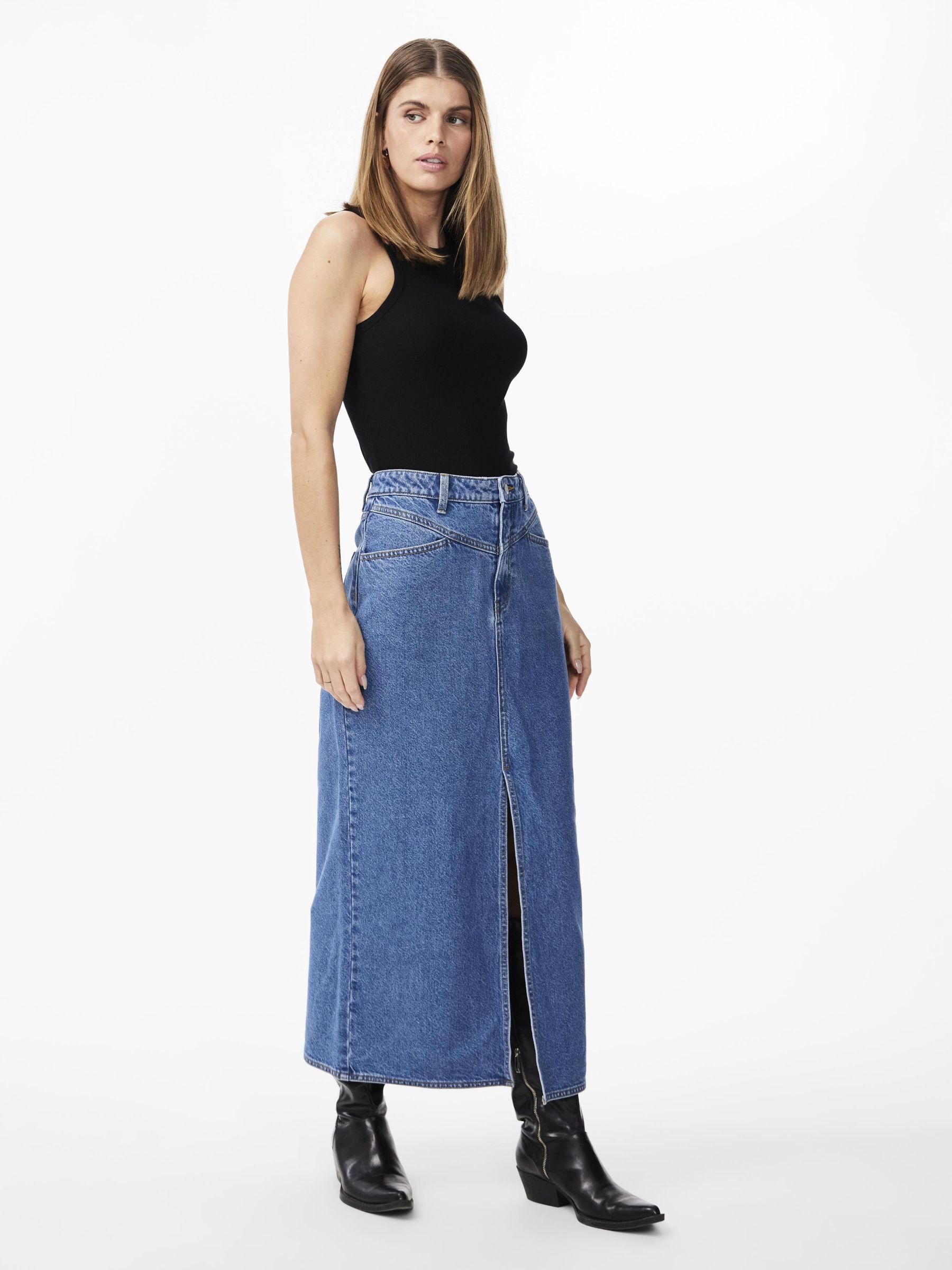 YASETTY DENIM SKIRT Blue YAS UK
