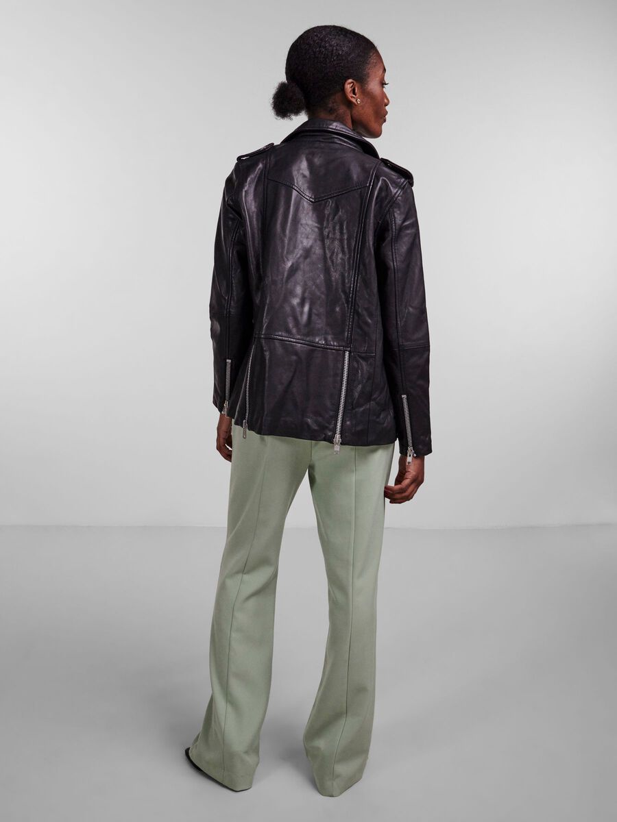 Carousel image 2 YASLIALO LEATHER JACKET, Black