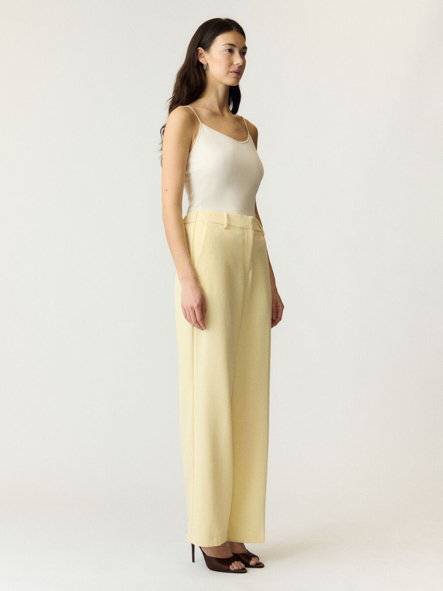 Product carousel image - YASLIKKA WIDE-LEG TROUSERS, French Vanilla | 1