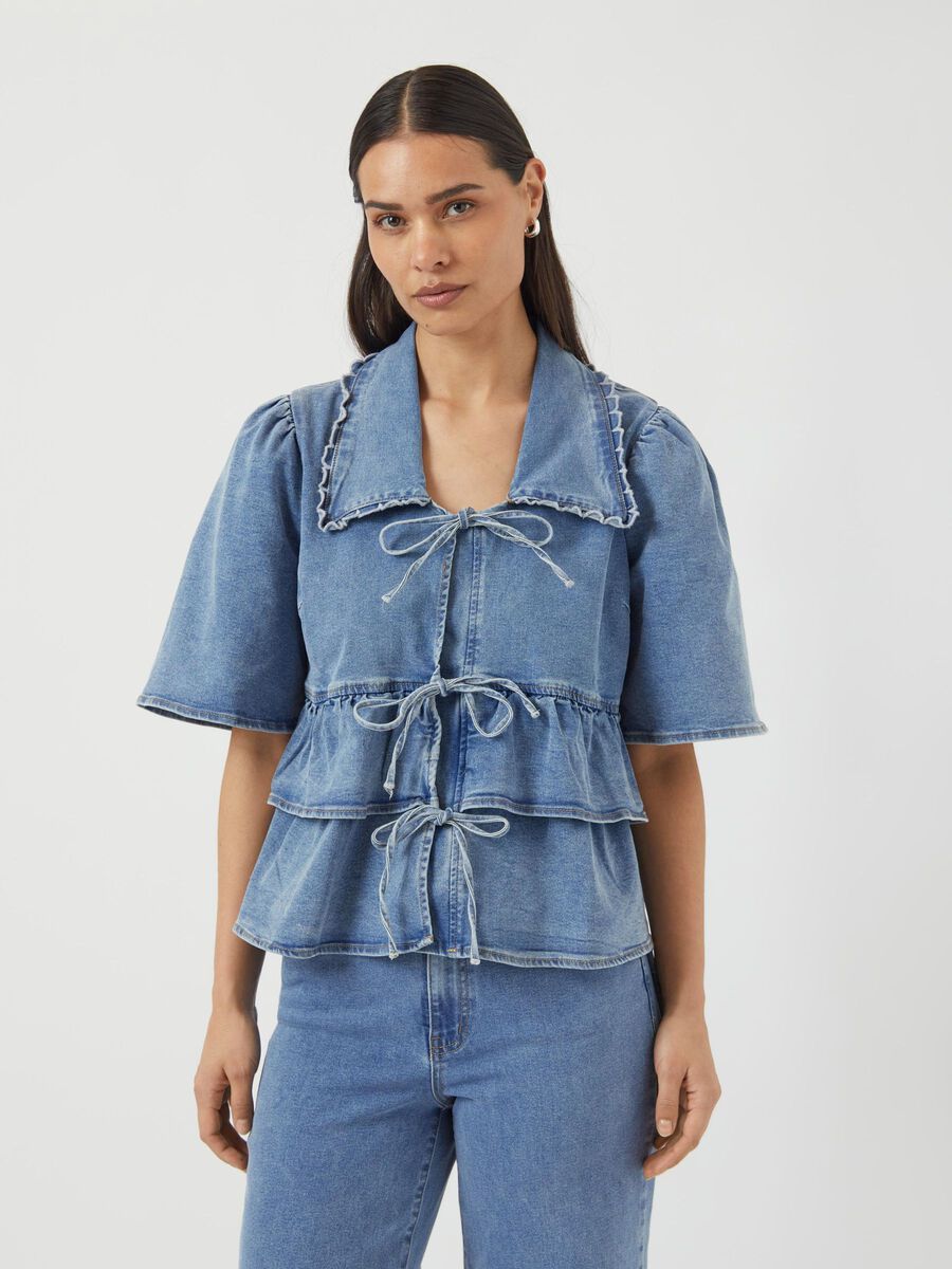 YAS YASSCALA DENIM TOP, Light Blue Denim, highres - 26039110_LightBlueDenim_003.jpg