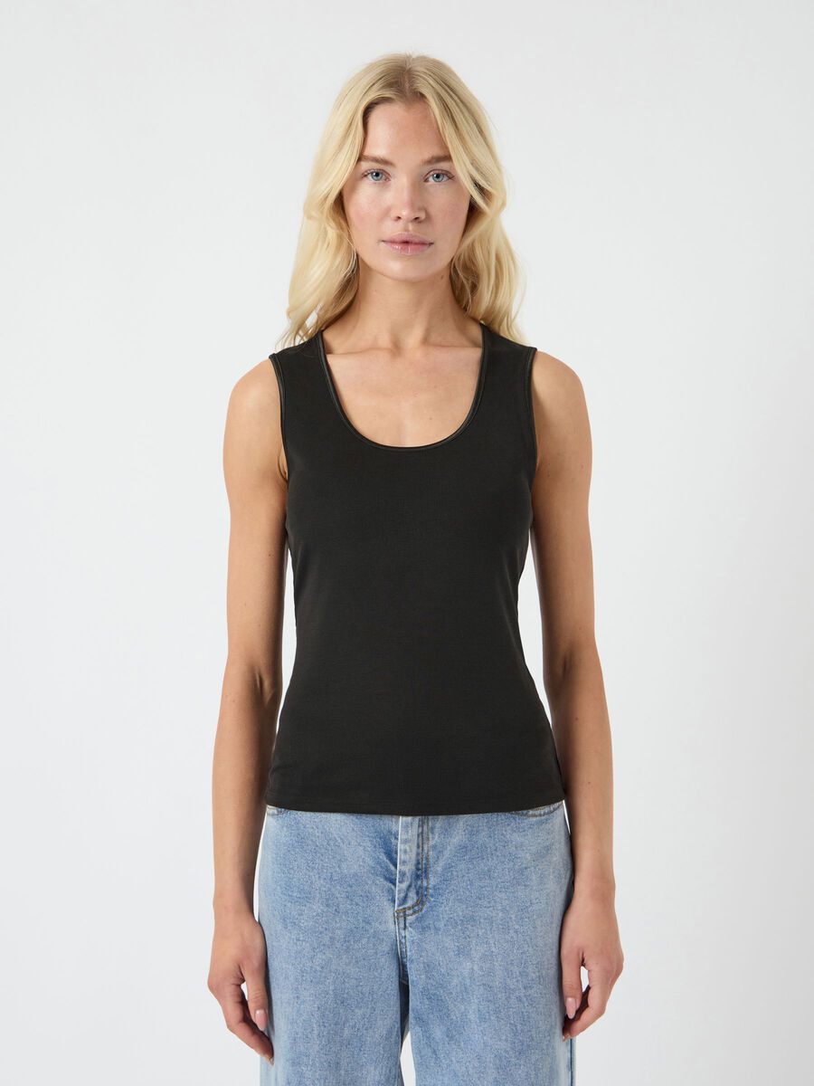 Carousel image - YASPALOMA TANK TOP, Black | 1