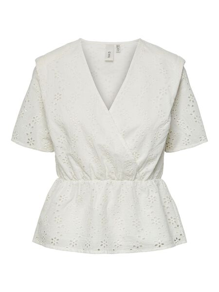 Y.A.S YASRAMLA SHORT SLEEVED TOP, Star White, highres - 26029627_StarWhite_001.jpg