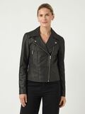 Product image thumbnail - YASSOPHIE LEATHER BIKER JACKET, Black | 1